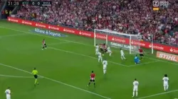 Real Madrid no marcó a nadie y Muniain terminó adentro del arco para el 1-0