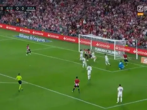 Real Madrid no marcó a nadie y Muniain terminó adentro del arco para el 1-0