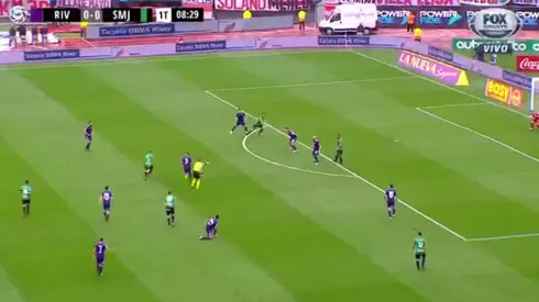 Foto captura de la atajada de Armani