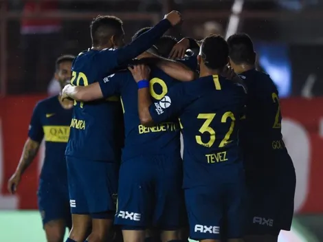 Bajo la lluvia y de cabeza, Boca se puso a tiro de la cima en la Superliga