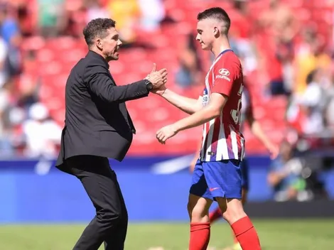 El 'niño' Borja Garcés salvó al Atlético de caer en el Wanda ante el Eibar