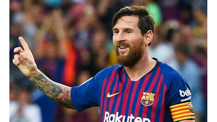 La felicidad de Lionel Messi ante Huesca.