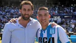 Diego Milito y Ricardo Centurión, juntos.