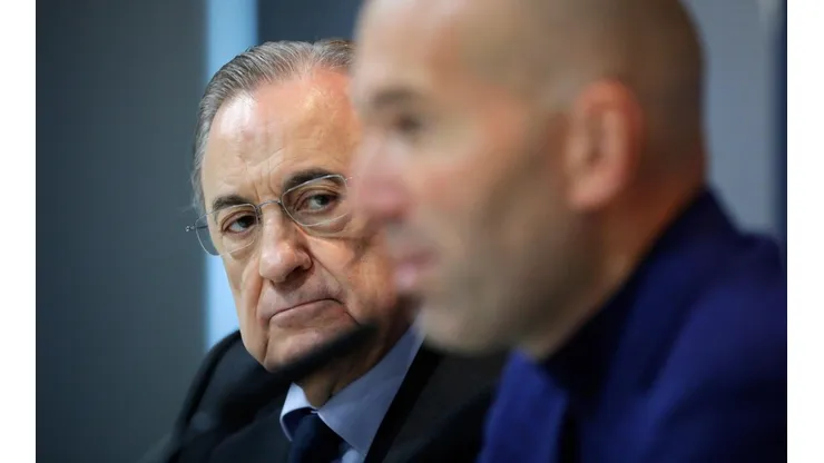 Foto de Florentino Pérez y Zinedine Zidane.