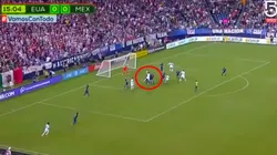 Captura del momento del cabezazo.