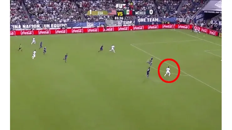 Captura del momento del tiro.