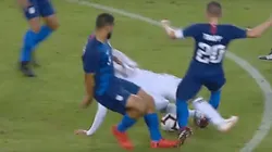 Video: Zaldívar se fue expulsado por una patada