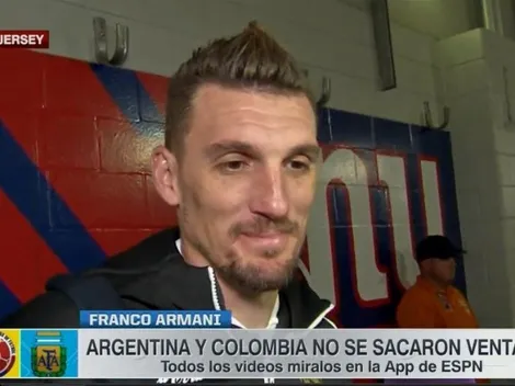 Armani contó qué le dijo Chiquito Romero en la previa del partido