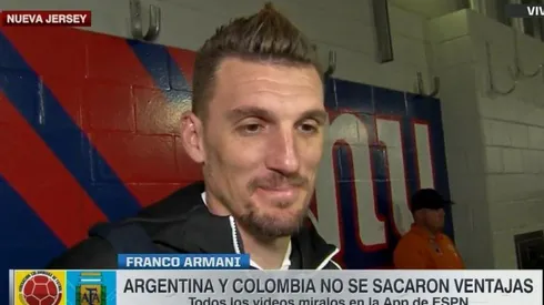 Foto de Franco Armani, arquero de la Selección.