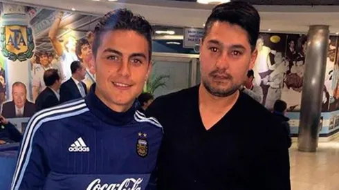 Los Dybala, juntos en la concentración.