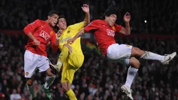 Foto de Cristiano Ronaldo y Carlos Tevez.