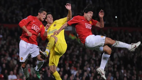 Foto de Cristiano Ronaldo y Carlos Tevez.