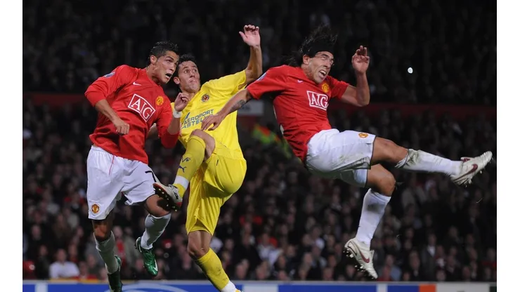 Foto de Cristiano Ronaldo y Carlos Tevez.