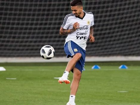 La mejor noticia: Lanzini volvió a los entrenamientos