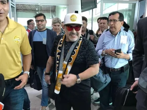 Apenas llegó a Sinaloa, Maradona tiró una frase para que lo amen todos