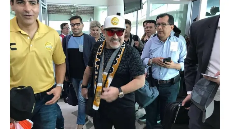 Apenas llegó a Sinaloa, Maradona tiró una frase para que lo amen todos