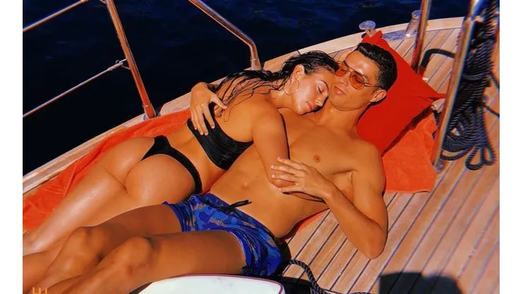Foto de Georgina Rodríguez y Cristiano Ronaldo.