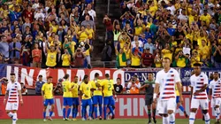 Foto de los jugadores de la Selección de Brasil.