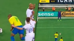 Simuló, juez: a Brasil le dieron un penal insólito y lo marcó Neymar con mucho estilo