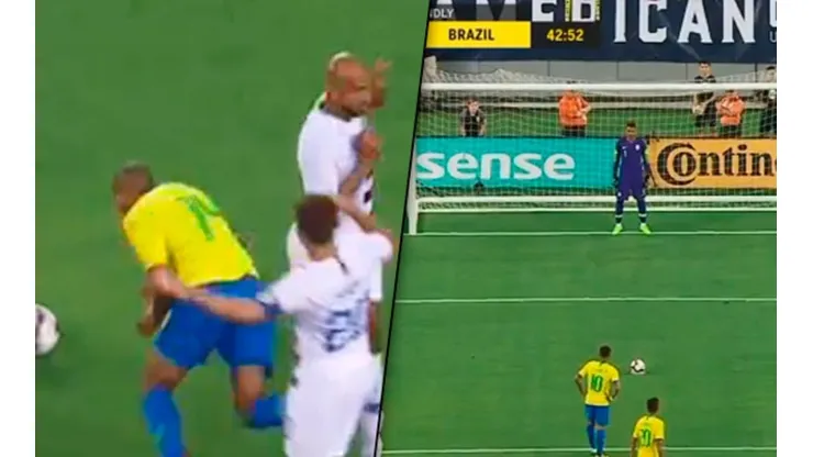 Simuló, juez: a Brasil le dieron un penal insólito y lo marcó Neymar con mucho estilo