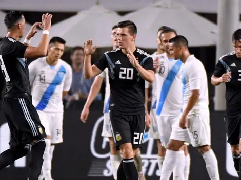 Un bombazo: Lo Celso controló, tomó potencia y le rompió el arco a Guatemala