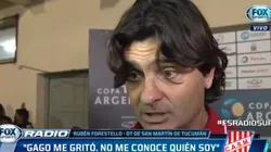 Forestello se enojó con Gago.