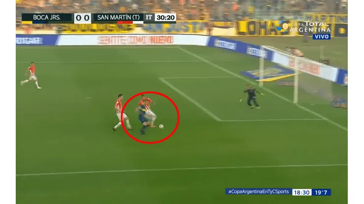 Foto de Dario Benedetto definiendo bárbaro.