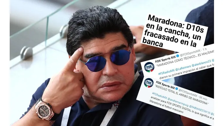 A Maradona lo están destrozando los periodistas de México