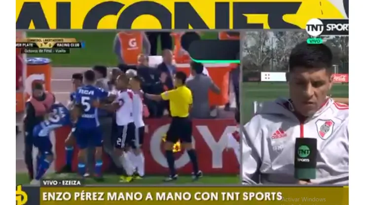Foto de Enzo Pérez, jugador de River.