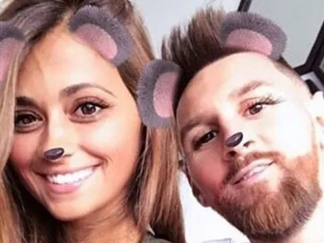 La foto de Antonella Roccuzzo con Mateo que subió Lionel Messi e hizo estallar las redes