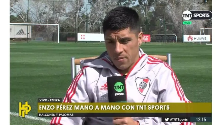 Foto de Enzo Pérez, jugador de River.