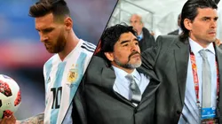 Mancuso le pegó a Messi y Maradona salió a defenderlo con todo