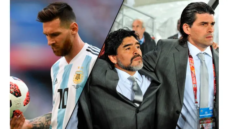 Mancuso le pegó a Messi y Maradona salió a defenderlo con todo