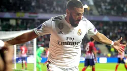 Benzema y un golazo en la práctica