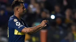 TIEMPO XENEIZE. El festejo de Edwin Cardona al celebrar su gol contra Vélez (Foto: Getty).