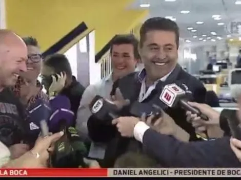 Boca: la insólita gambeta de Angelici cuando le preguntaron por la continuidad de Guillermo