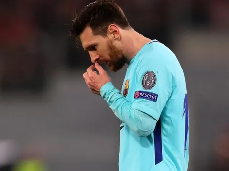 La inédita foto de Lionel Messi llorando