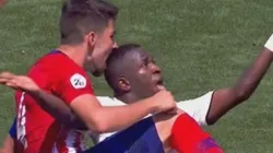 Un jugador del Atlético Madrid intentó morder a Vinícius en la cabeza