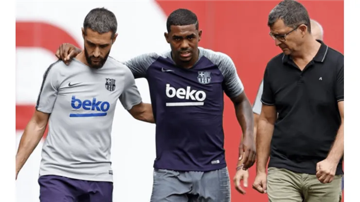 Malcom se lesionó entrenando con el Barcelona y será baja más de una semana
