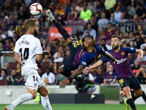 Vidal fue suplente en Barcelona, pero igual estalló de alegría