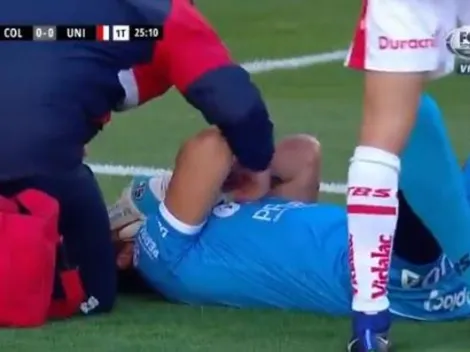 Le pegaron un pelotazo en la cara, no veía nada y tuvo que salir