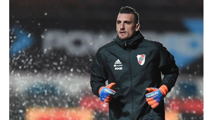 SIEMPRE ARMANI. El arquero de River volvió a tener una atajada espectacular (Foto: Getty).