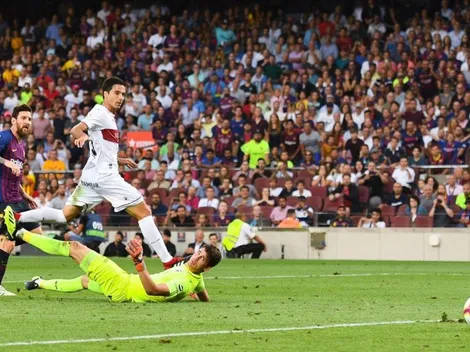 La defensa del Huesca echó todo por la borda y se hizo en contra el 2 a 1 para el Barcelona