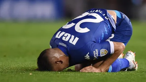 Centurión en el partido ante River.