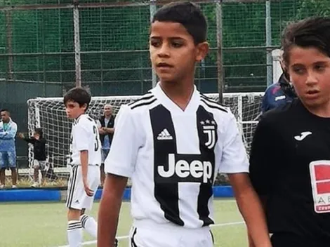 Al hijo de Cristiano le va mucho mejor que a su papá en Juventus