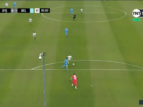 Brunetta la picó por encima del arquero y puso el 1 a 0 de Belgrano frente a Defensa y Justicia