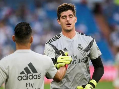 Courtois habló de Keylor Navas y le pegó a la prensa española