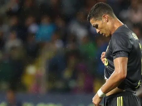 Le sale todo mal: Cristiano tiró una tijera y le erró a la pelota