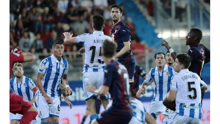Héctor Moreno en el partido frente al Eibar.