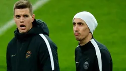 Giovani Lo Celso y Ángel Di María, juntos.